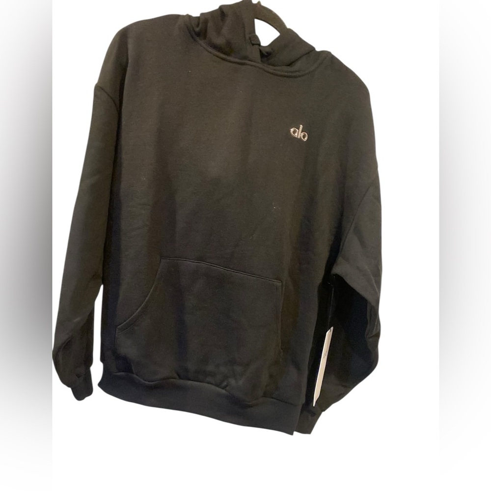 NWT Alo Yoga accolade hoodie BLACK Size XS